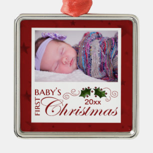 Das erste Weihnachten des Babys - Ornament Aus Metall