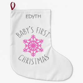 Das erste Weihnachten des Babys - personifizieren Großer Weihnachtsstrumpf