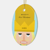 Das erste Weihnachten des Keramikornament (Links)