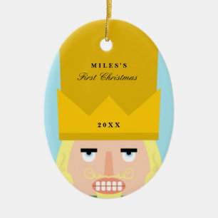 Das erste Weihnachten des Keramikornament