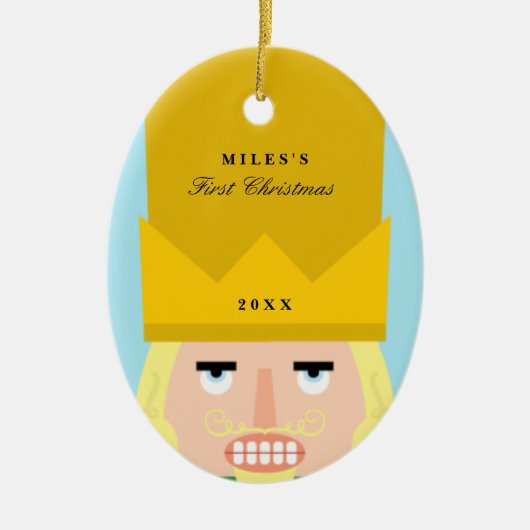 Das erste Weihnachten des Keramikornament (Vorne)