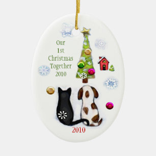 Das erste Weihnachten des kundenspezifischen Keramikornament