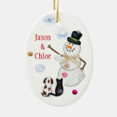 Das erste Weihnachten des kundenspezifischen Keramikornament (Hinten)