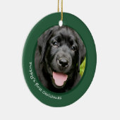 Das erste Weihnachten des Welpen (Labrador Keramik Ornament (Rechts)
