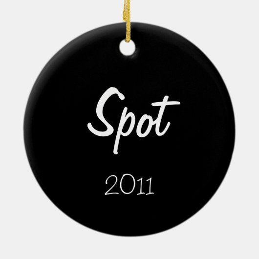 Das erste Weihnachten des Welpen (Neufundland) Keramikornament (Hinten)