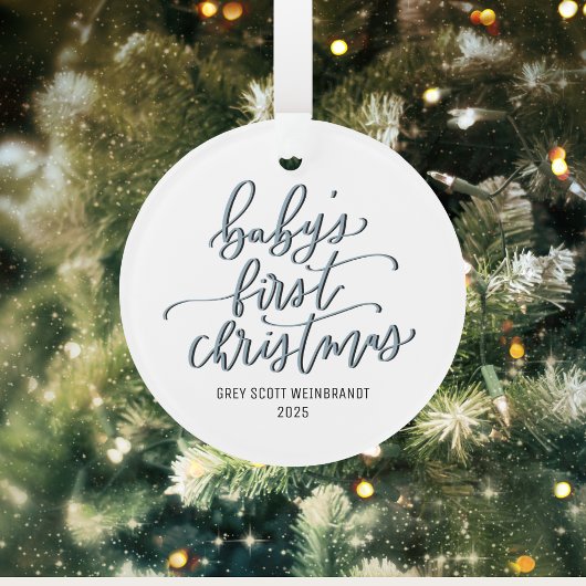 Das erste Weihnachtsdekor des modernen Babys Ornament