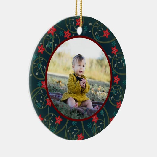 Das erste Weihnachtsdenkmal des Babys Keramik Ornament (Rechts)