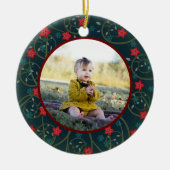 Das erste Weihnachtsdenkmal des Babys Keramik Ornament (Vorne)