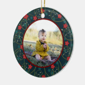 Das erste Weihnachtsdenkmal des Babys Keramik Ornament (Links)