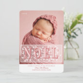 Das erste Weihnachtsfest des Babys - Elegantes Fot Karte (Stehend Vorderseite)