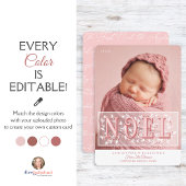 Das erste Weihnachtsfest des Babys - Elegantes Fot Karte