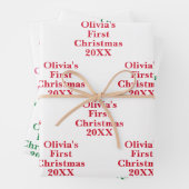 Das erste Weihnachtsfest des Babys Geschenkpapier Set (Beispiel)