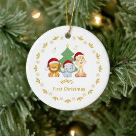 Das erste Weihnachtsfest des Babys. Keramik Ornament