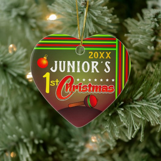 Das erste Weihnachtsfest des Babys Keramik Ornament (Baum)