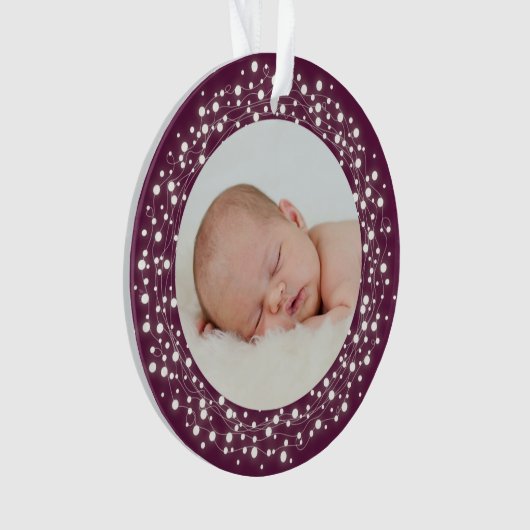 Das erste Weihnachtsfest im Baby Ornament (Vorderseite)