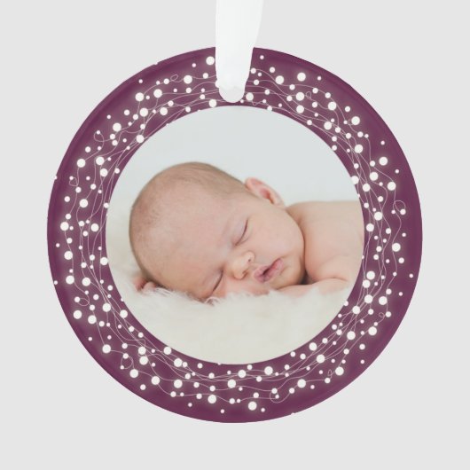 Das erste Weihnachtsfest im Baby Ornament (Vorderseite)