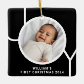 Das erste Weihnachtsgebäck des modernen Babys - Bl Keramikornament (Vorderseite)