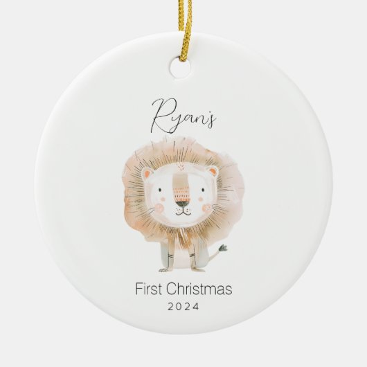 Das erste Weihnachtsgeschenk des Babys Keramik Ornament (Vorne)