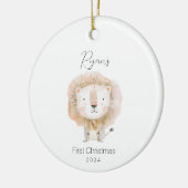 Das erste Weihnachtsgeschenk des Babys Keramik Ornament (Links)