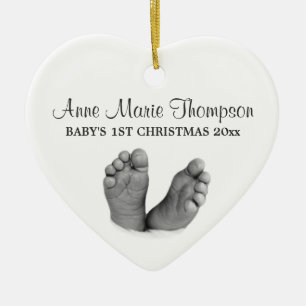 Das erste Weihnachtsgeschenk des Babys Keramikornament