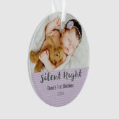 Das erste Weihnachtsgeschenk des Babys Ornament (Vorderseite)