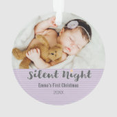 Das erste Weihnachtsgeschenk des Babys Ornament (Rückseite)