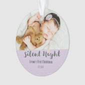 Das erste Weihnachtsgeschenk des Babys Ornament (Vorderseite)