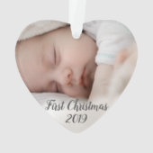 Das erste Weihnachtsgeschenk des Babys Ornament (Rückseite)