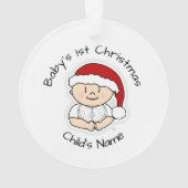 Das erste Weihnachtsgeschenk des Babys - Personali Ornament (Rückseite)