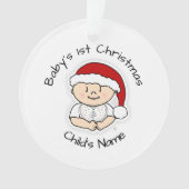 Das erste Weihnachtsgeschenk des Babys - Personali Ornament (Vorderseite)