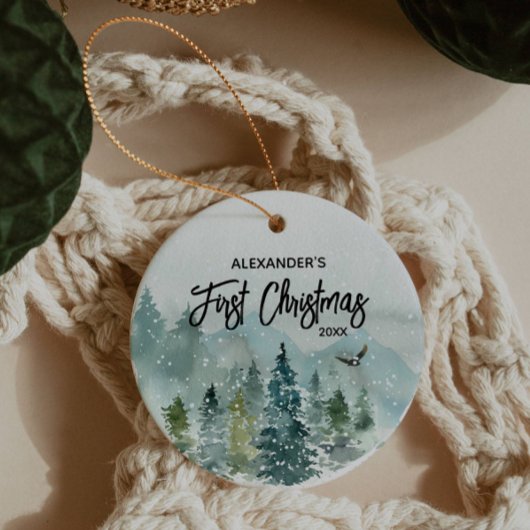 Das erste Weihnachtsgeschenk des Mountain Baby Ornament