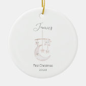 Das erste Weihnachtsgeschenk für die Keramik des B Ornament (Vorne)