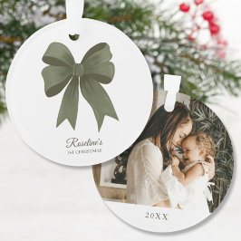 Das erste Weihnachtsgeschenk für Junge Mutter Ornament