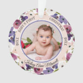 Das erste Weihnachtsjubiläum der Aquarellblüte Ornament (Vorderseite)