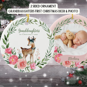 Das erste Weihnachtsjubiläum von Großeltern Baby Keramik Ornament