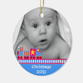 Das erste Weihnachtsschmuck des Babys (Links)