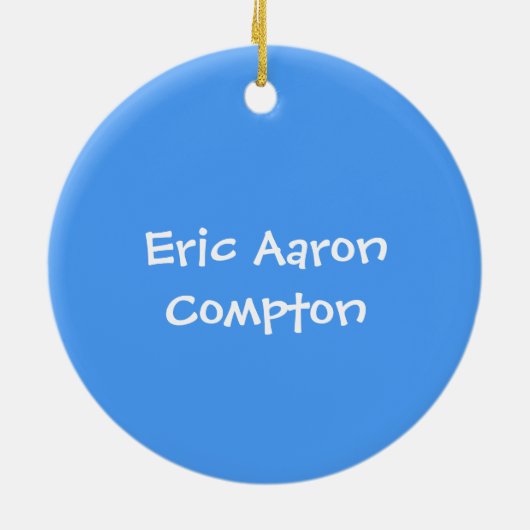 Das erste Weihnachtsschmuck des Babys (Hinten)