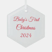 Das erste Weihnachtsschmuck des Babys (Vorderseite)
