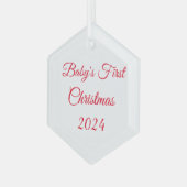 Das erste Weihnachtsschmuck des Babys (Vorderseite Links)