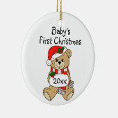 Das erste Weihnachtsschmuck des Babys. (Rechts)