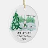 Das erste Weihnachtsschmuck des Babys | INDIVIDUEL (Rechts)