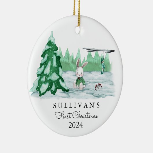 Das erste Weihnachtsschmuck des Babys | INDIVIDUEL (Rechts)