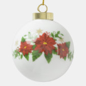 Das erste Weihnachtsschmuck des Babys Keramik Kugel-Ornament (Rückseite)