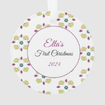 Das erste Weihnachtsschmuck des Babys