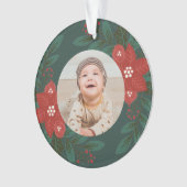 Das erste Weihnachtsschmuck des Babys Ornament (Vorderseite)