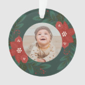 Das erste Weihnachtsschmuck des Babys Ornament (Vorderseite)