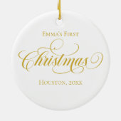 Das erste Weihnachtsschmuck des Neugeborenen (Hinten)