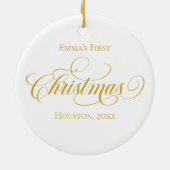 Das erste Weihnachtsschmuck des Neugeborenen (Hinten)