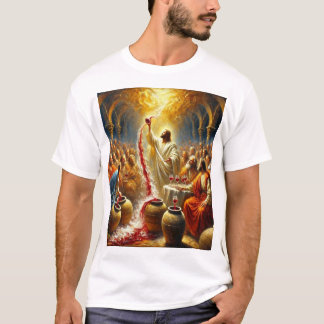 Das erste Wunder - Jesus verwandelt Wasser in Wein T-Shirt