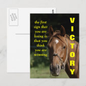 Das erste Zeichen, dass du ein Verlierer bist Postkarte (Vorne/Hinten)